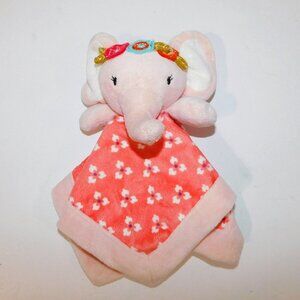 Levtex Baby Pink Floral elephant security Blanket plush Lovey Nunu Soother 2018